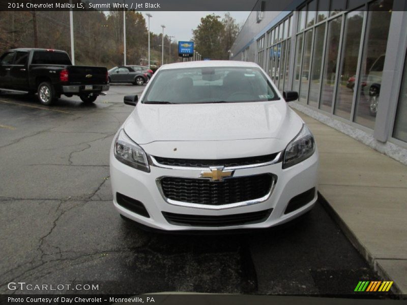 Summit White / Jet Black 2014 Chevrolet Malibu LS