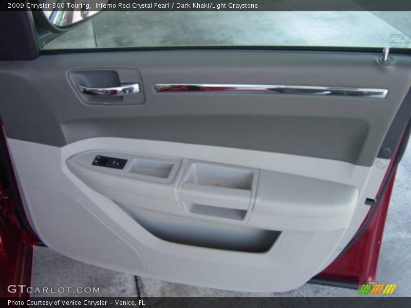 Inferno Red Crystal Pearl / Dark Khaki/Light Graystone 2009 Chrysler 300 Touring