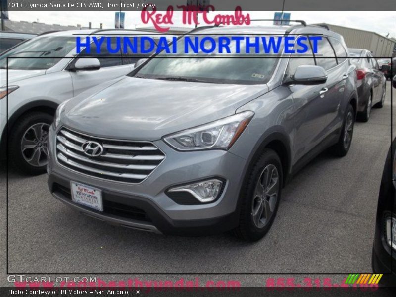 Iron Frost / Gray 2013 Hyundai Santa Fe GLS AWD