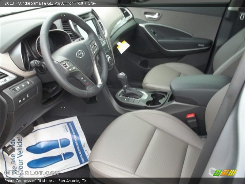 Iron Frost / Gray 2013 Hyundai Santa Fe GLS AWD