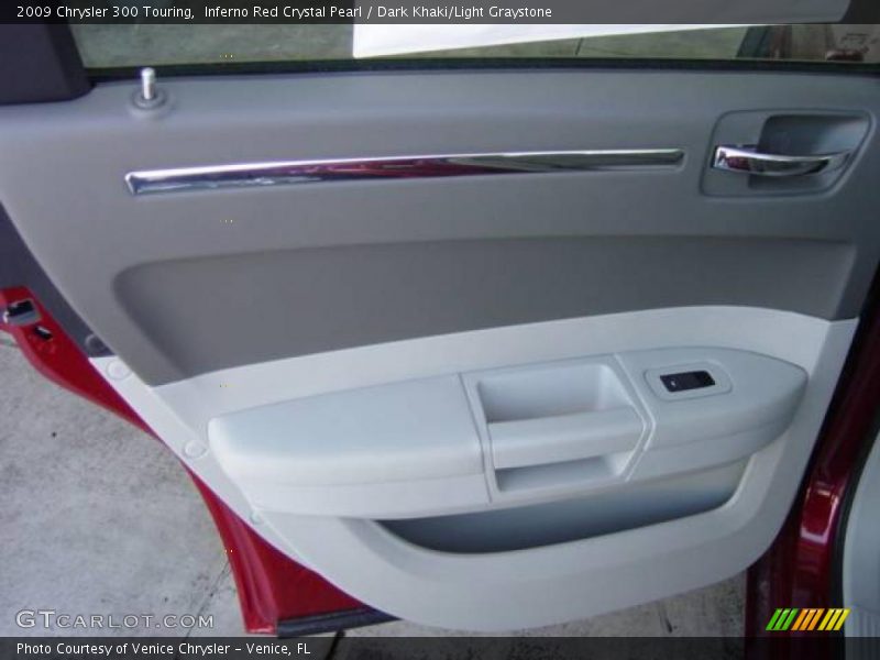 Inferno Red Crystal Pearl / Dark Khaki/Light Graystone 2009 Chrysler 300 Touring