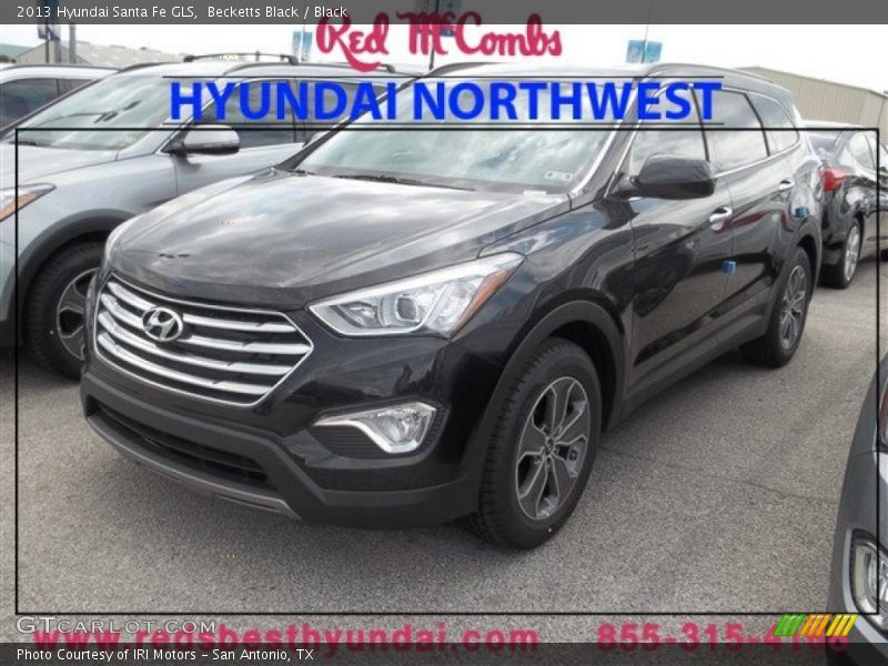 Becketts Black / Black 2013 Hyundai Santa Fe GLS