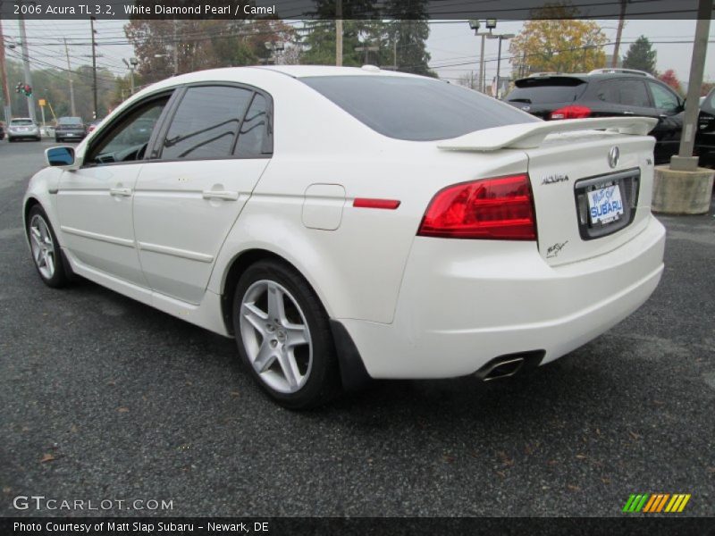 White Diamond Pearl / Camel 2006 Acura TL 3.2