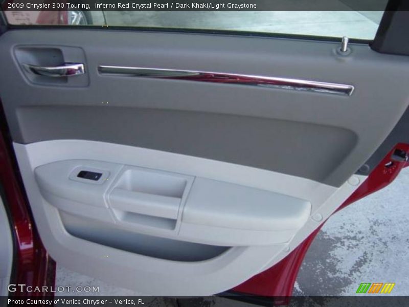 Inferno Red Crystal Pearl / Dark Khaki/Light Graystone 2009 Chrysler 300 Touring