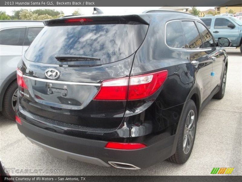 Becketts Black / Black 2013 Hyundai Santa Fe GLS