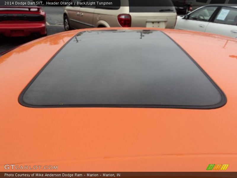 Header Orange / Black/Light Tungsten 2014 Dodge Dart SXT