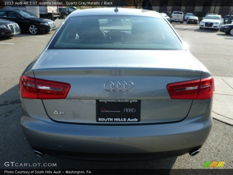 Quartz Gray Metallic / Black 2013 Audi A6 2.0T quattro Sedan