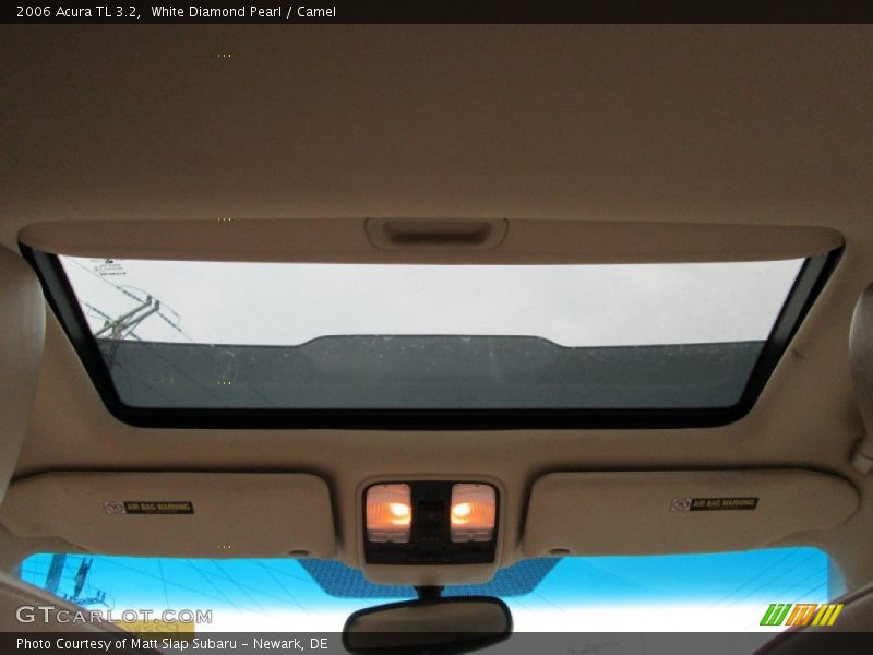 White Diamond Pearl / Camel 2006 Acura TL 3.2