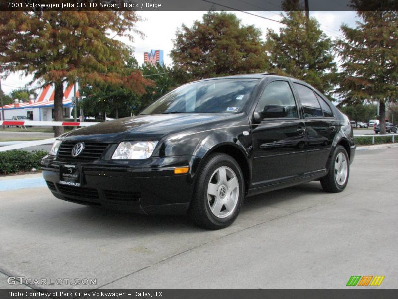 Black / Beige 2001 Volkswagen Jetta GLS TDI Sedan