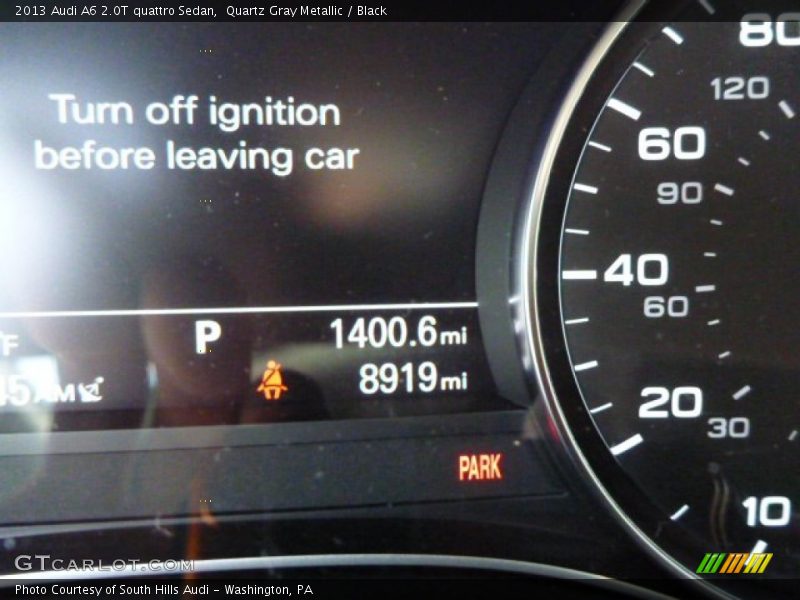 Quartz Gray Metallic / Black 2013 Audi A6 2.0T quattro Sedan