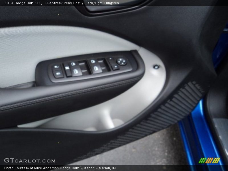 Blue Streak Pearl Coat / Black/Light Tungsten 2014 Dodge Dart SXT
