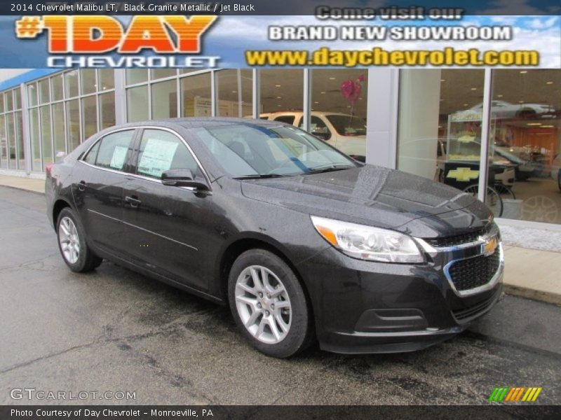 Black Granite Metallic / Jet Black 2014 Chevrolet Malibu LT