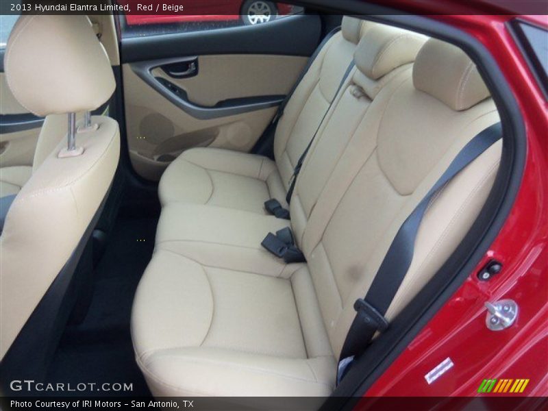 Red / Beige 2013 Hyundai Elantra Limited