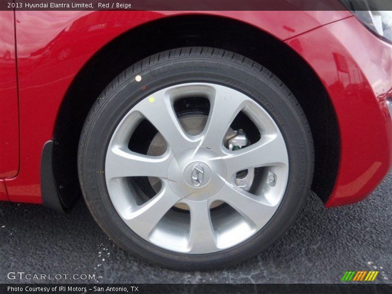 Red / Beige 2013 Hyundai Elantra Limited