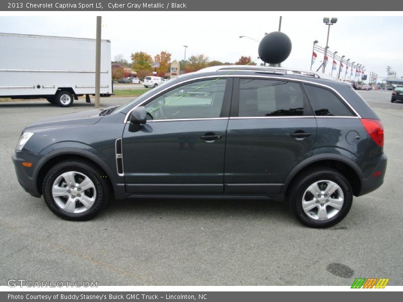 Cyber Gray Metallic / Black 2013 Chevrolet Captiva Sport LS