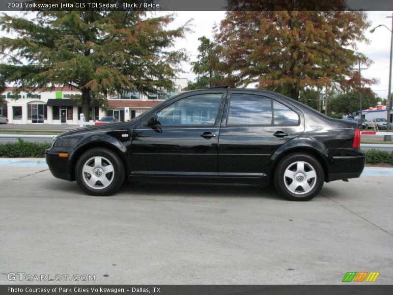 Black / Beige 2001 Volkswagen Jetta GLS TDI Sedan