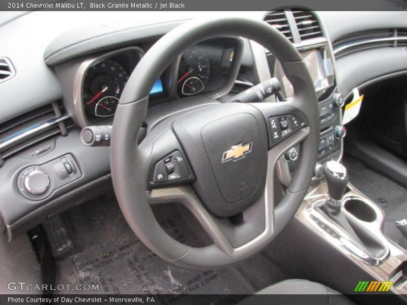 Black Granite Metallic / Jet Black 2014 Chevrolet Malibu LT