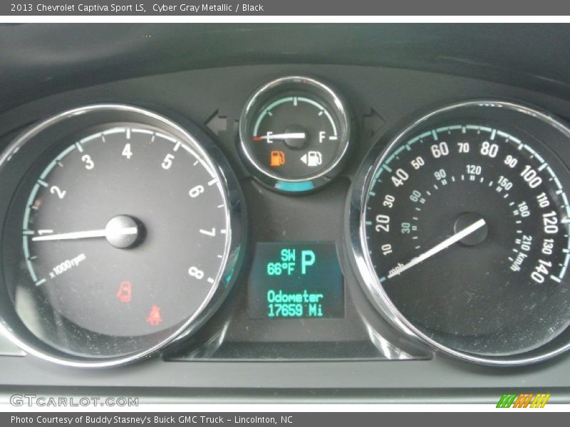 Cyber Gray Metallic / Black 2013 Chevrolet Captiva Sport LS