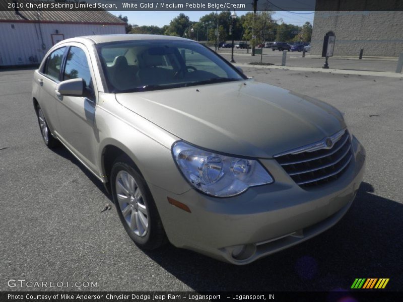 White Gold / Medium Pebble Beige/Cream 2010 Chrysler Sebring Limited Sedan