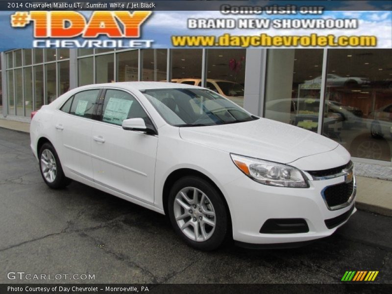 Summit White / Jet Black 2014 Chevrolet Malibu LT