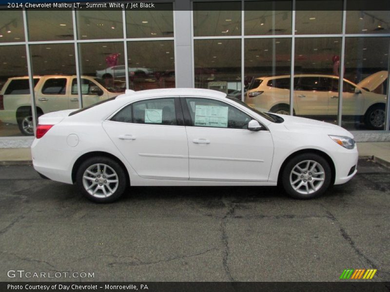 Summit White / Jet Black 2014 Chevrolet Malibu LT