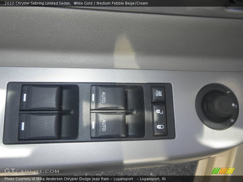 White Gold / Medium Pebble Beige/Cream 2010 Chrysler Sebring Limited Sedan