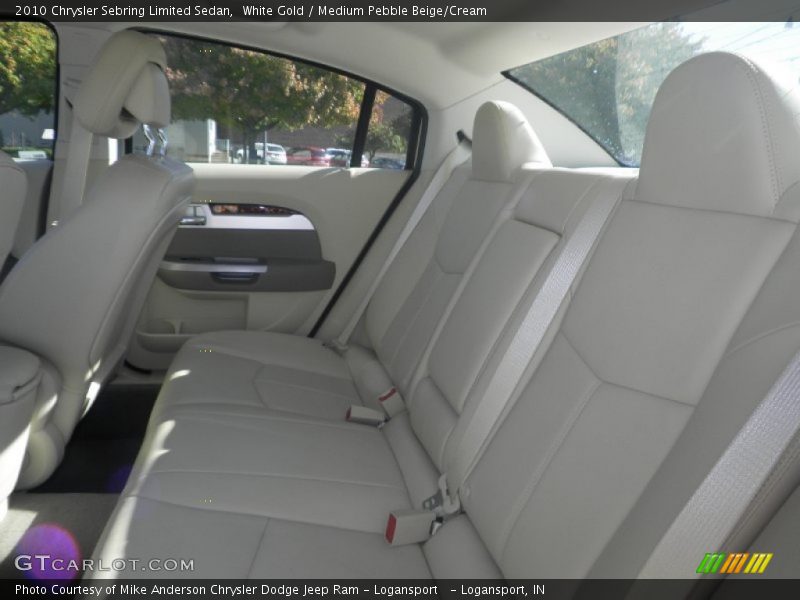 White Gold / Medium Pebble Beige/Cream 2010 Chrysler Sebring Limited Sedan