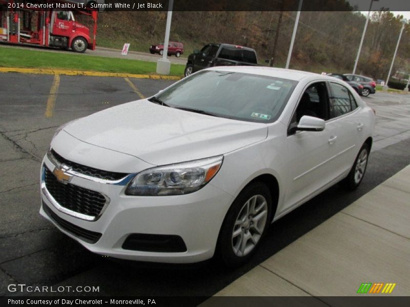 Summit White / Jet Black 2014 Chevrolet Malibu LT