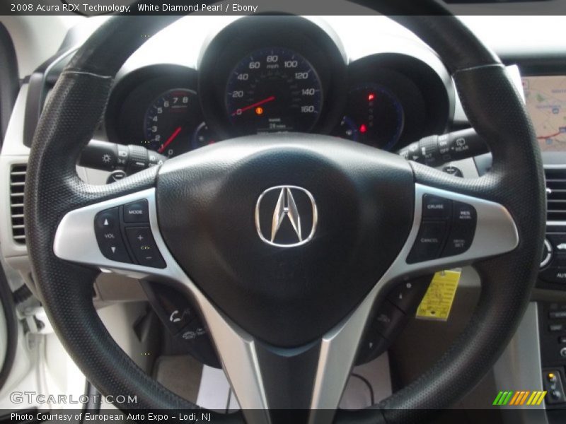 White Diamond Pearl / Ebony 2008 Acura RDX Technology