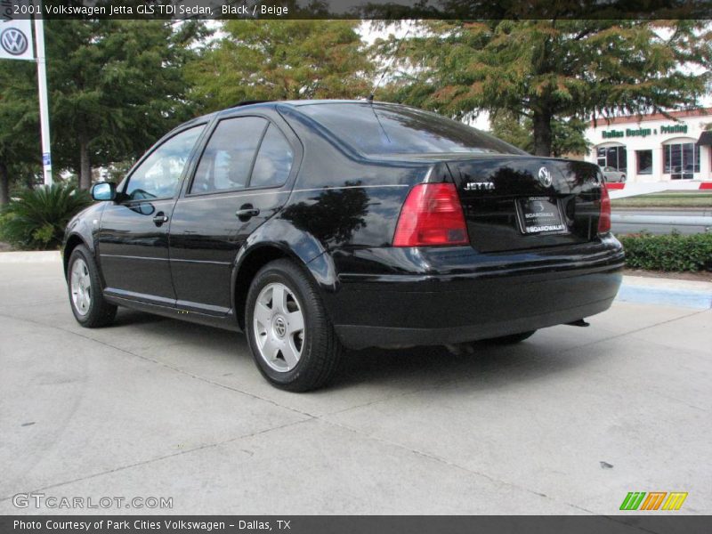 Black / Beige 2001 Volkswagen Jetta GLS TDI Sedan