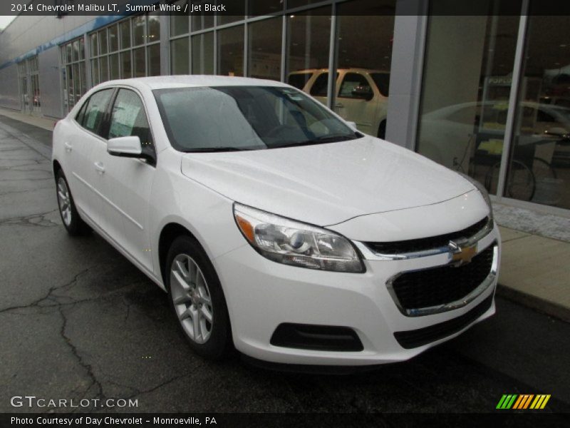 Summit White / Jet Black 2014 Chevrolet Malibu LT