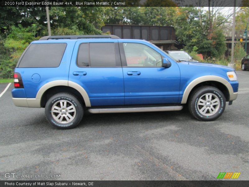 Blue Flame Metallic / Camel 2010 Ford Explorer Eddie Bauer 4x4
