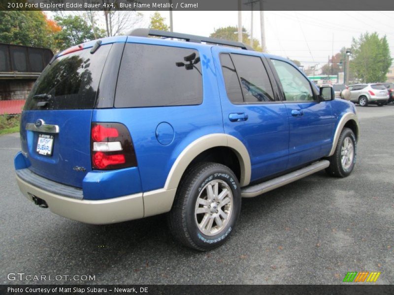 Blue Flame Metallic / Camel 2010 Ford Explorer Eddie Bauer 4x4