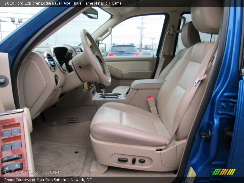 Blue Flame Metallic / Camel 2010 Ford Explorer Eddie Bauer 4x4