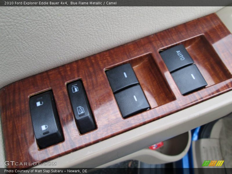 Blue Flame Metallic / Camel 2010 Ford Explorer Eddie Bauer 4x4