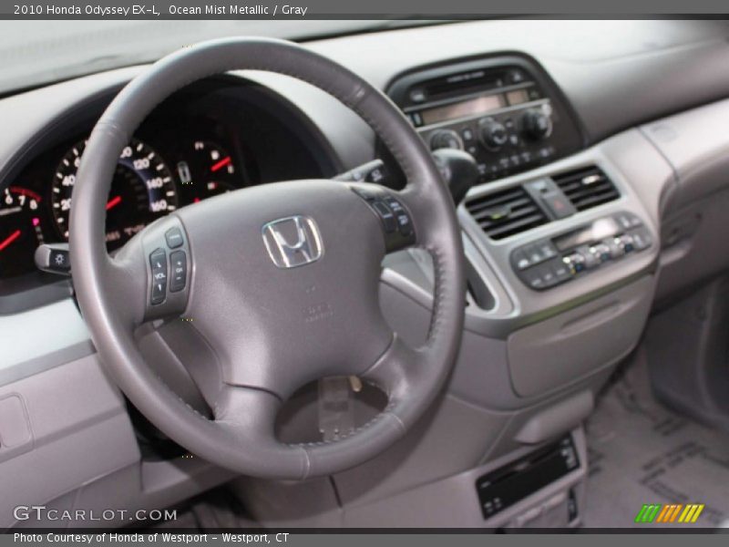 Ocean Mist Metallic / Gray 2010 Honda Odyssey EX-L