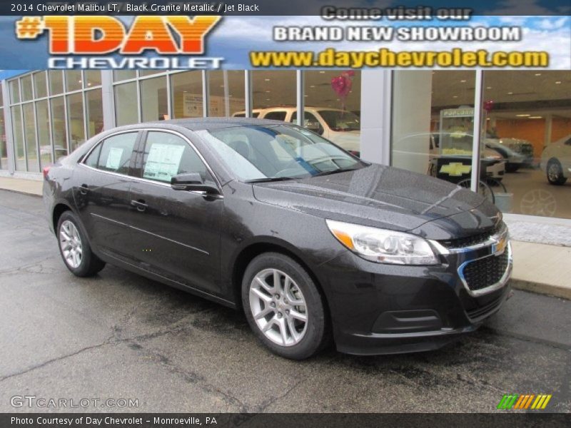 Black Granite Metallic / Jet Black 2014 Chevrolet Malibu LT