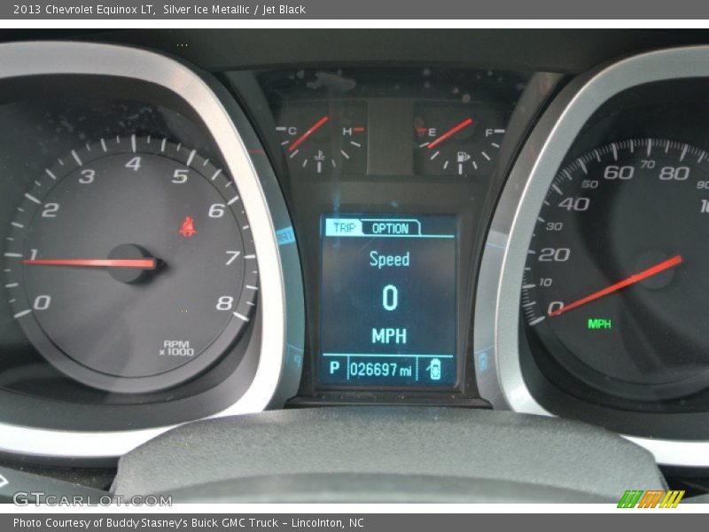 Silver Ice Metallic / Jet Black 2013 Chevrolet Equinox LT