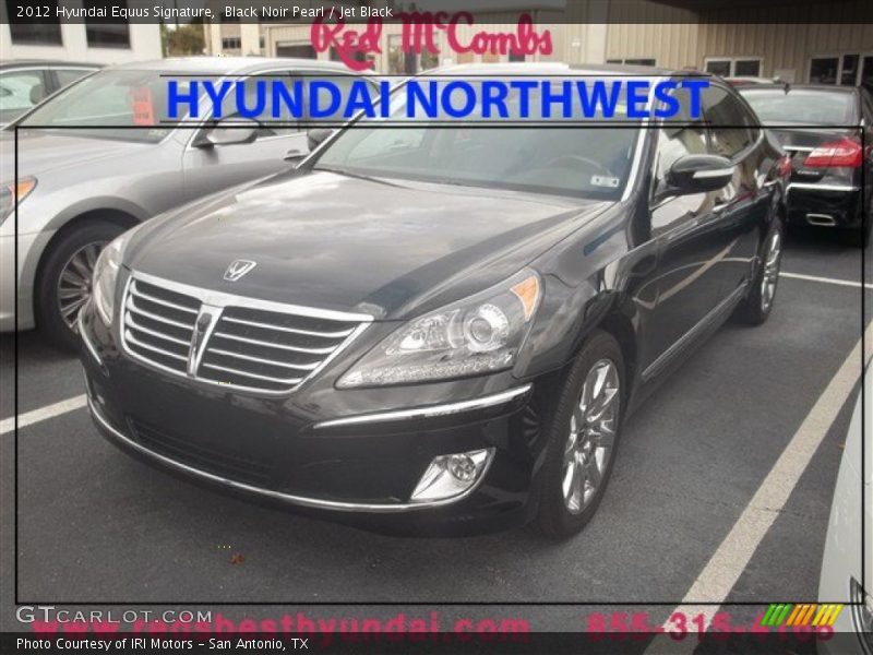 Black Noir Pearl / Jet Black 2012 Hyundai Equus Signature