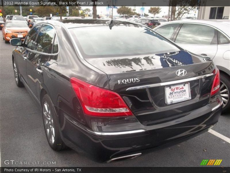 Black Noir Pearl / Jet Black 2012 Hyundai Equus Signature