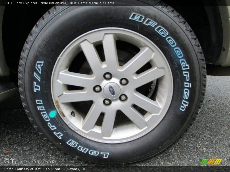 Blue Flame Metallic / Camel 2010 Ford Explorer Eddie Bauer 4x4