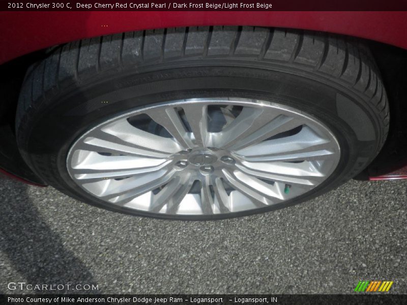 Deep Cherry Red Crystal Pearl / Dark Frost Beige/Light Frost Beige 2012 Chrysler 300 C