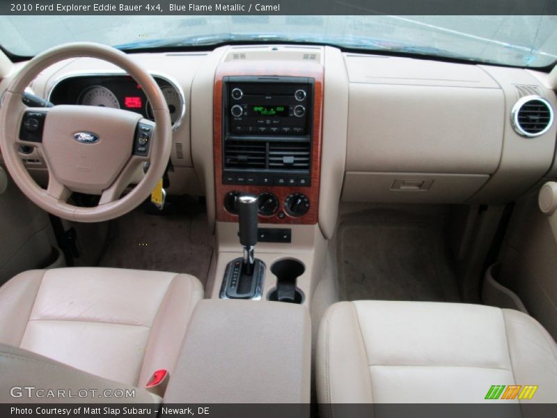 Blue Flame Metallic / Camel 2010 Ford Explorer Eddie Bauer 4x4