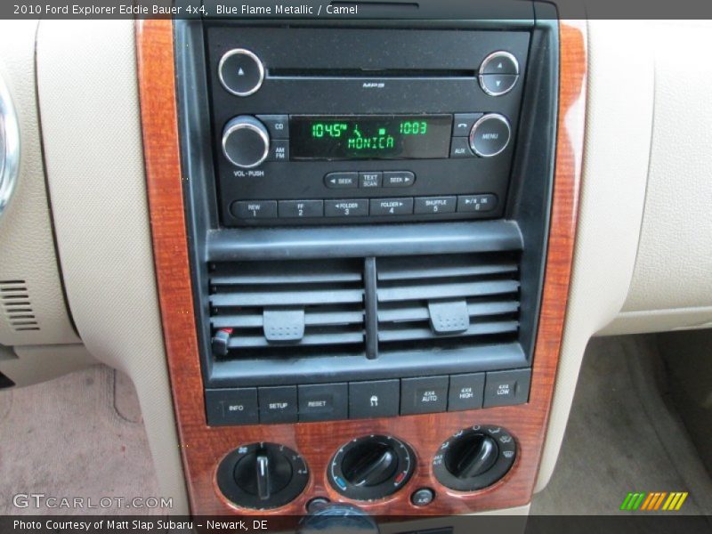 Blue Flame Metallic / Camel 2010 Ford Explorer Eddie Bauer 4x4