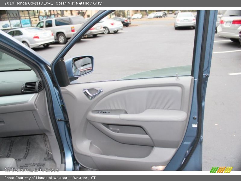 Ocean Mist Metallic / Gray 2010 Honda Odyssey EX-L