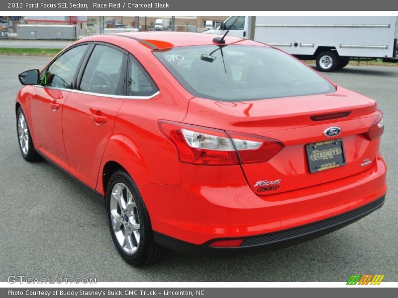 Race Red / Charcoal Black 2012 Ford Focus SEL Sedan