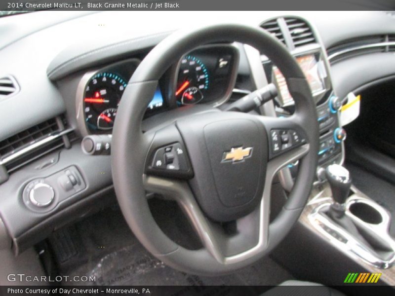 Black Granite Metallic / Jet Black 2014 Chevrolet Malibu LT