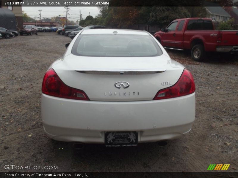 Moonlight White / Graphite 2010 Infiniti G 37 x AWD Coupe