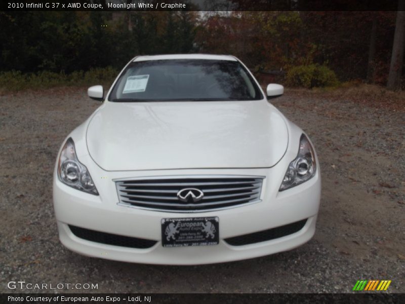Moonlight White / Graphite 2010 Infiniti G 37 x AWD Coupe