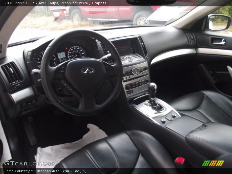 Moonlight White / Graphite 2010 Infiniti G 37 x AWD Coupe